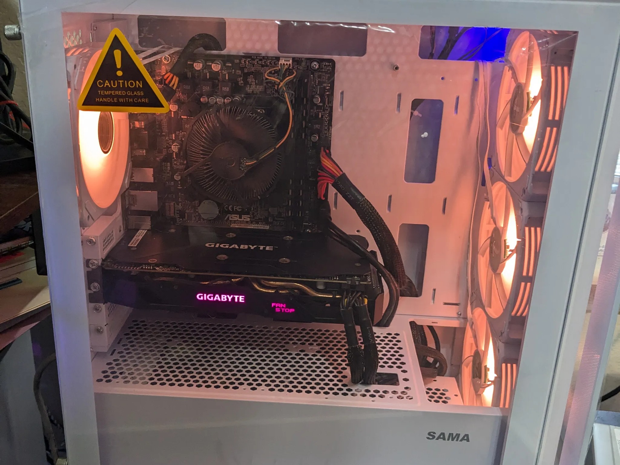 FREE SHIP || i5-6500, 16GB RAM, RX 570 4GB, 480GB SSD, Win10, Wifi, New PSU, RGB Infinity Fans