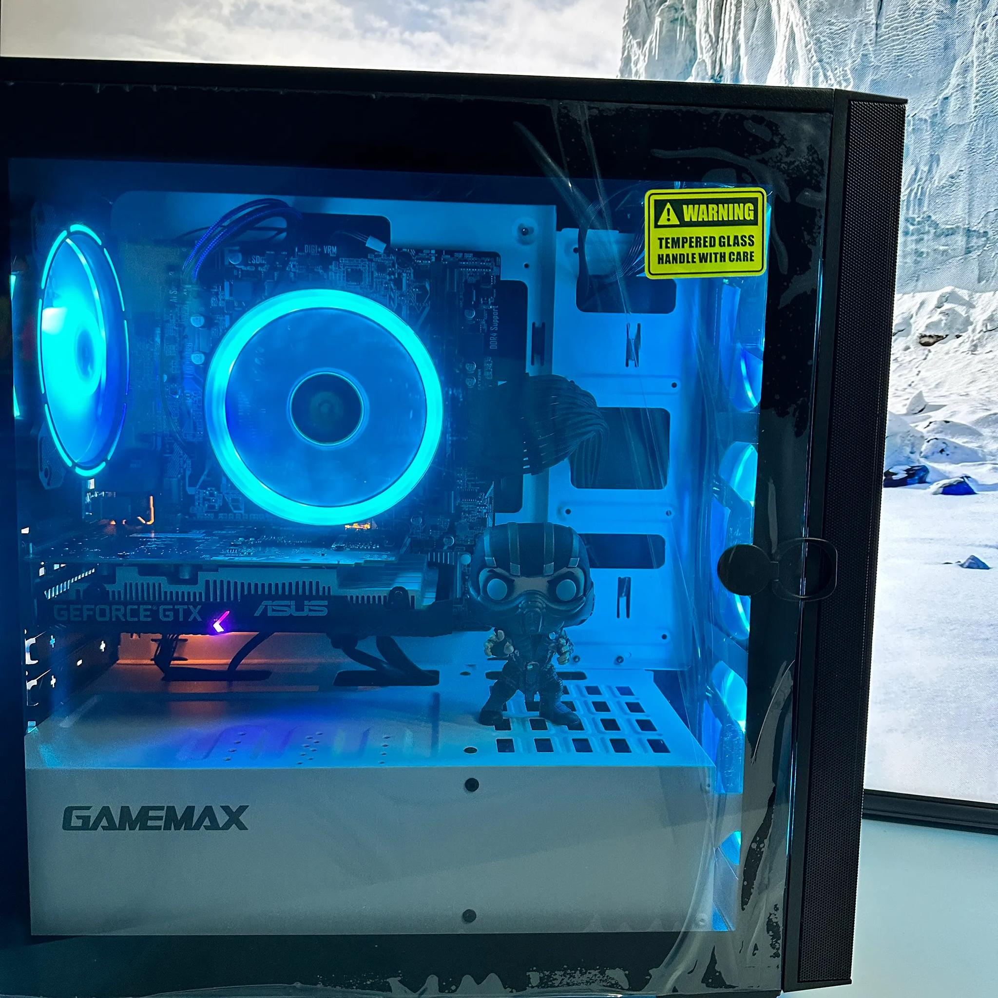 🧊❄️Sub-Zero🧊❄️||Gaming PC-Nvidia GTX 1650 4GB-AMD Ryzen 5 1600-512GB NVME SSD-16GB DDR4 RAM