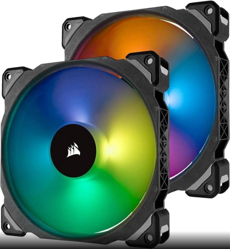 NEW in Box - CORSAIR ML140 PRO RGB 2-Pack with Lighting Node 140mm Magnetic Levitation RGB PWM Fan