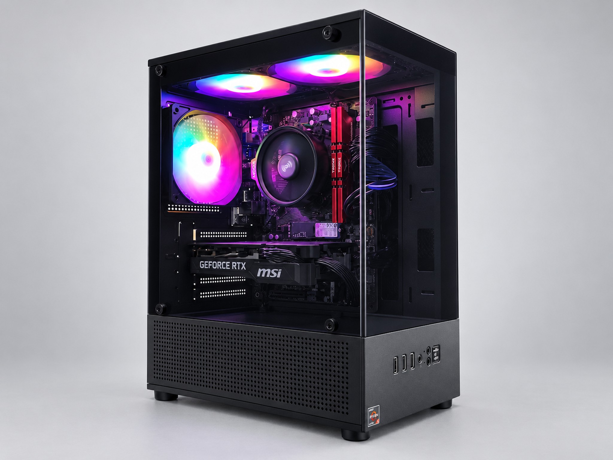RTX 5050 8GB Gaming PC | Ryzen 5 5500 6-Core | 16GB DDR4-3600 | 512GB NVMe | 600W RGB