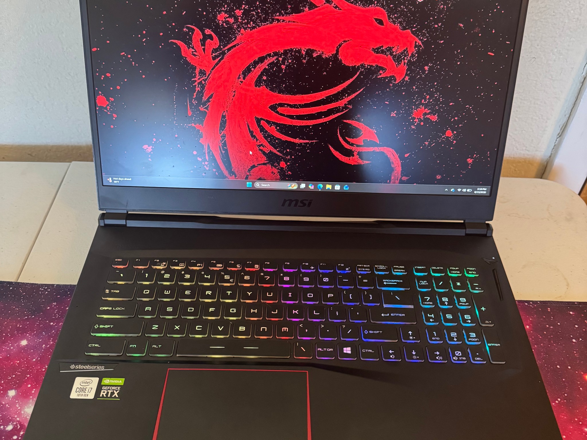 MSI GE75 Raider 10SF 17" Gaming Laptop