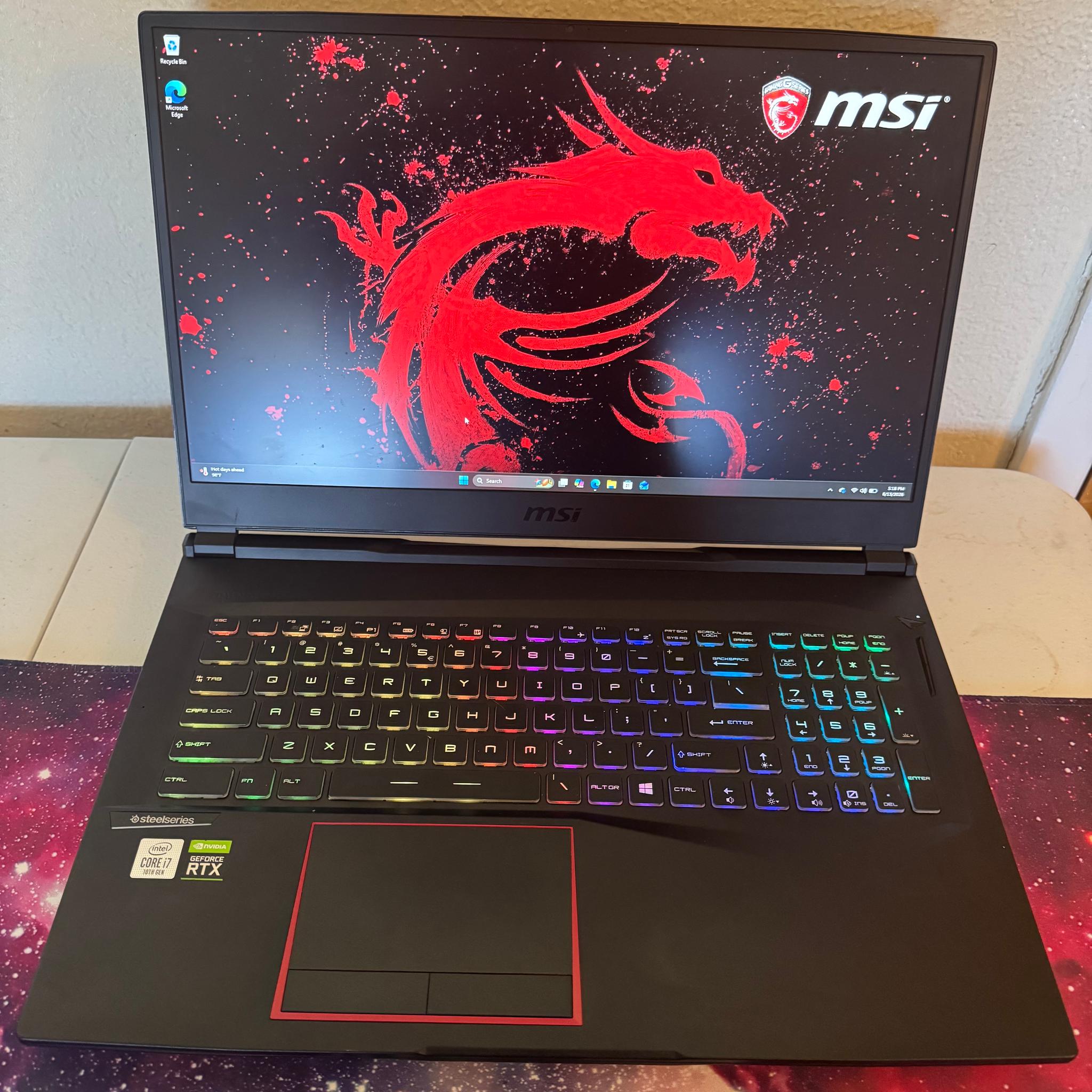 MSI GE75 Raider 10SF 17" Gaming Laptop