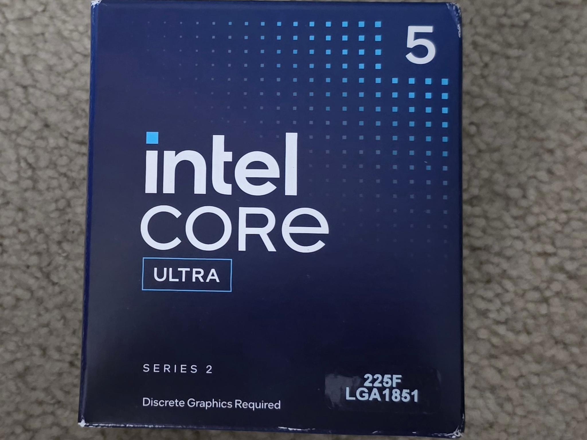 Intel Core Ultra 5 225F 10-Core LGA 1851 Processor Like New With Cooler