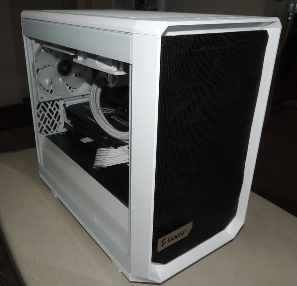 Beautiful New White Gaming Computer Build with New and Refurbished Parts