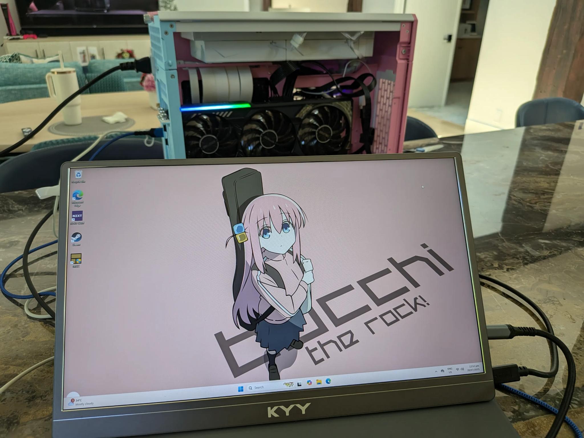 Bocchi the (AS)Rock - RX 9070, Intel Core Ultra 265K, 32 GB DDR5, 2 TB Gen 4 NVME, Liquid Cooled