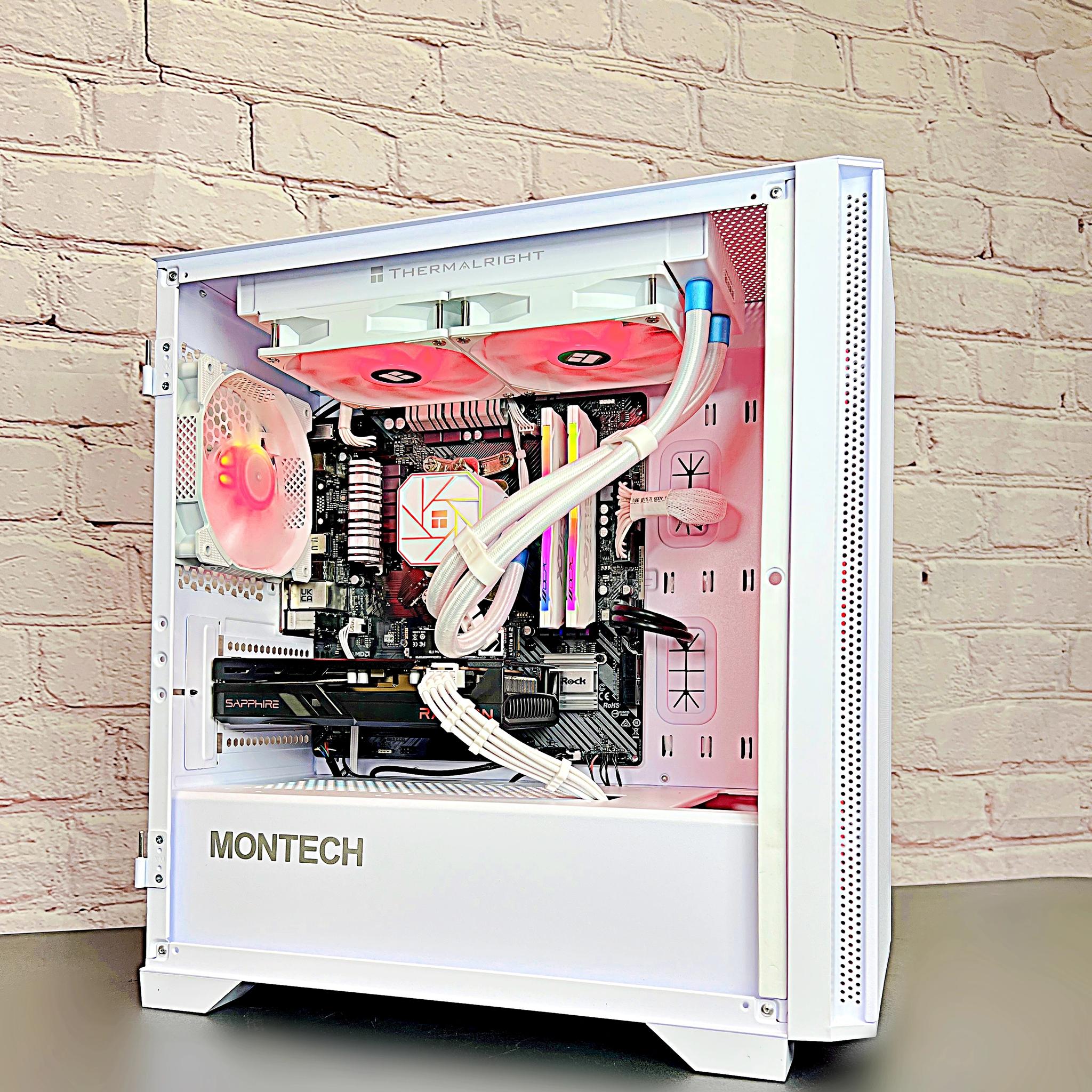 Ryzen 5 3600 Sapphire RX 6600 16GB RAM 1TB M.2 Liquid Cooled Gaming PC