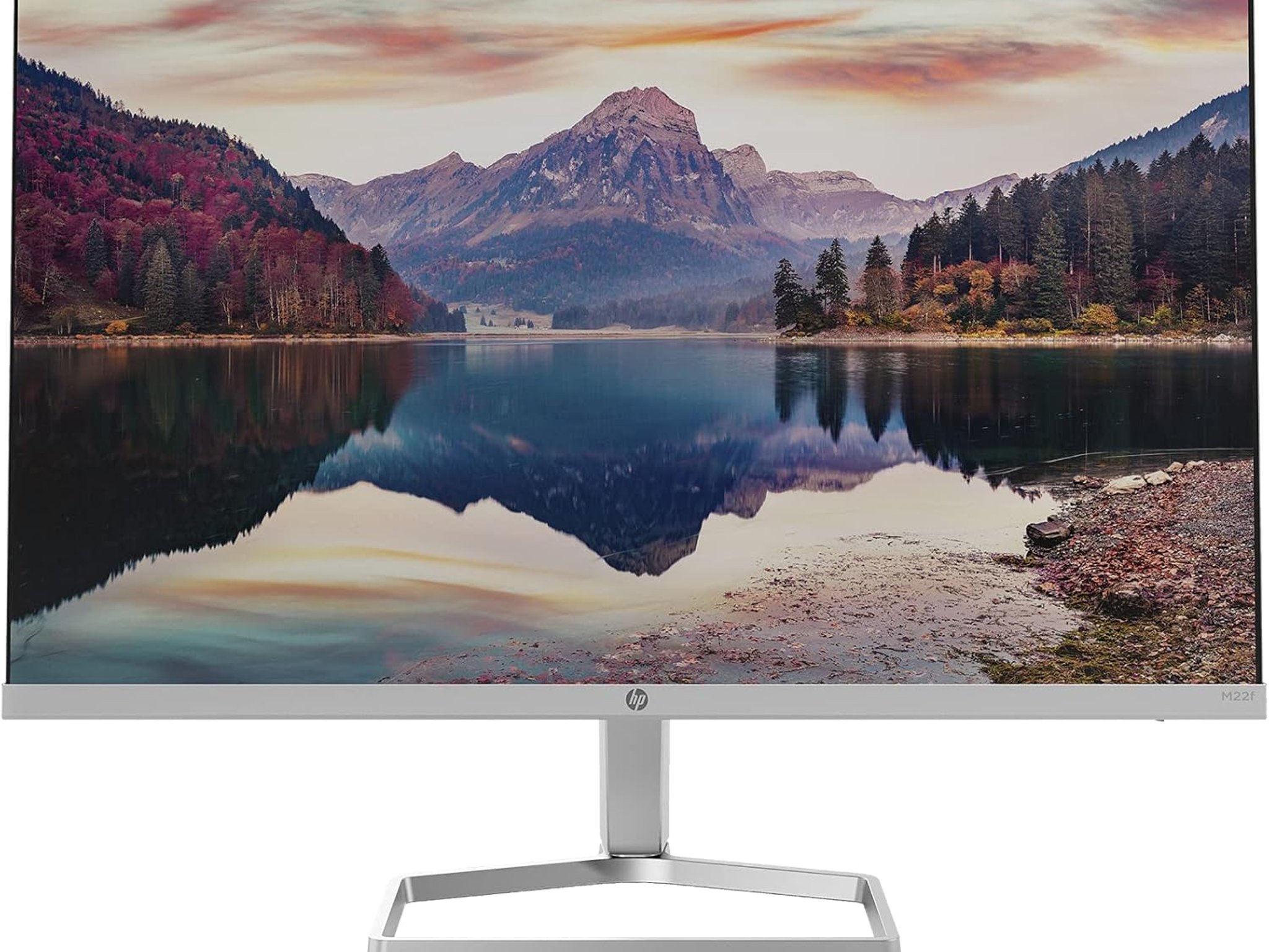 HP M22f 21.5 Inch Full HD 1080p Monitor 75Hz 5ms Anti-Glare IPS AMD FreeSync Silver Monitor