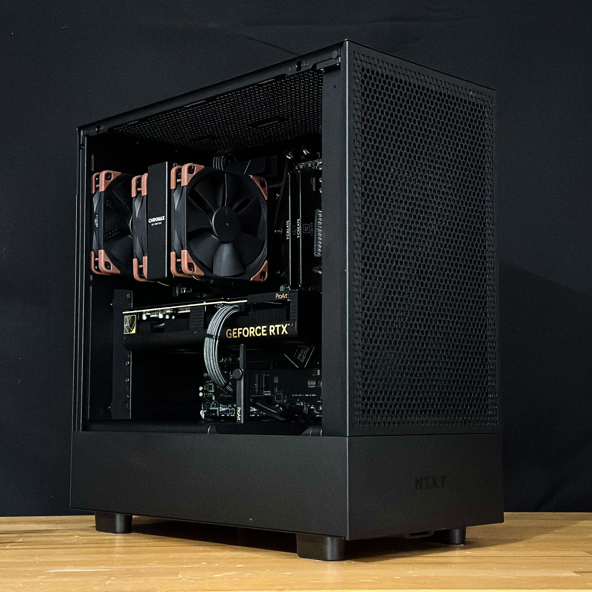 Nocturno | RTX 4070ti, Ryzen 9 7900x 64GB, 2TB , WiFi 6 Equipped Highend Gaming Pc
