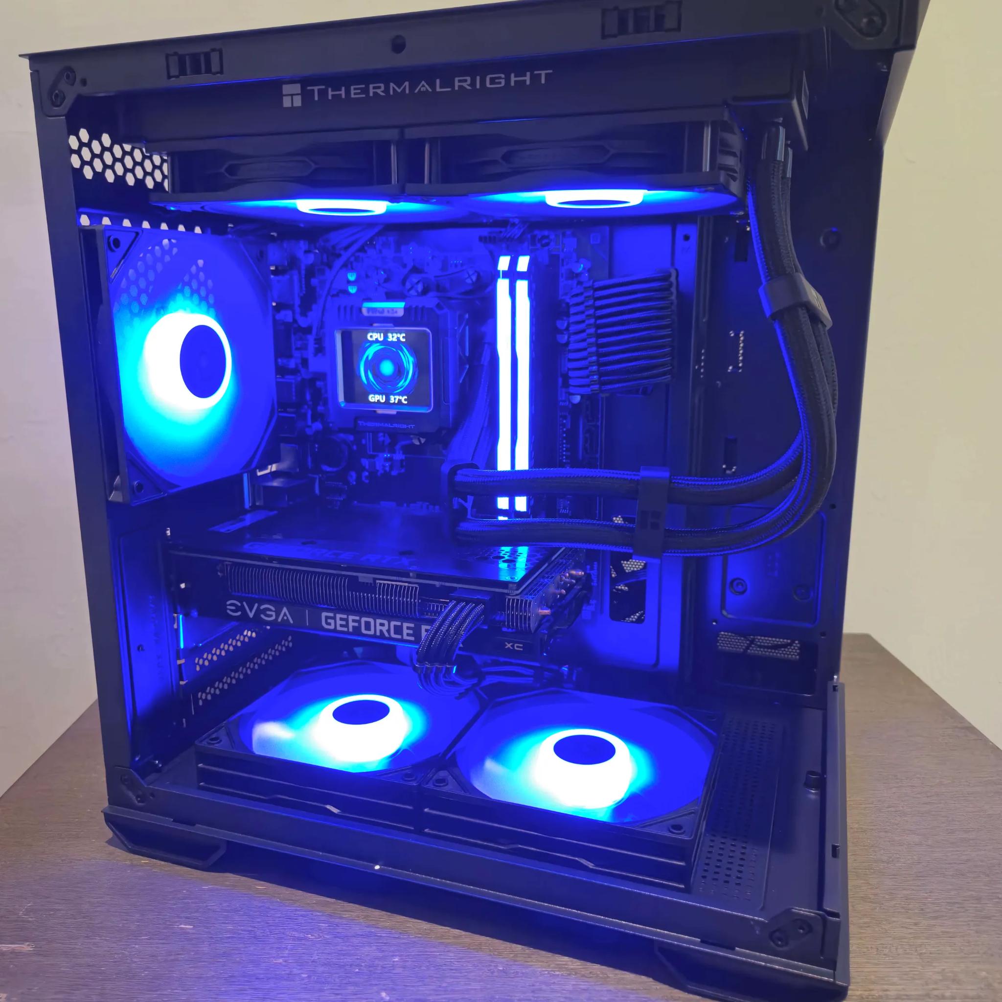 RTX 3060Ti, Ryzen 5 5600x, 16GB Ram | Black RGB Gaming Computer