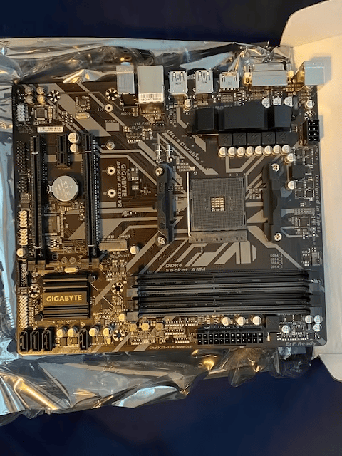 Opened but unused Gigabyte B450M DS3H V2 Motherboard