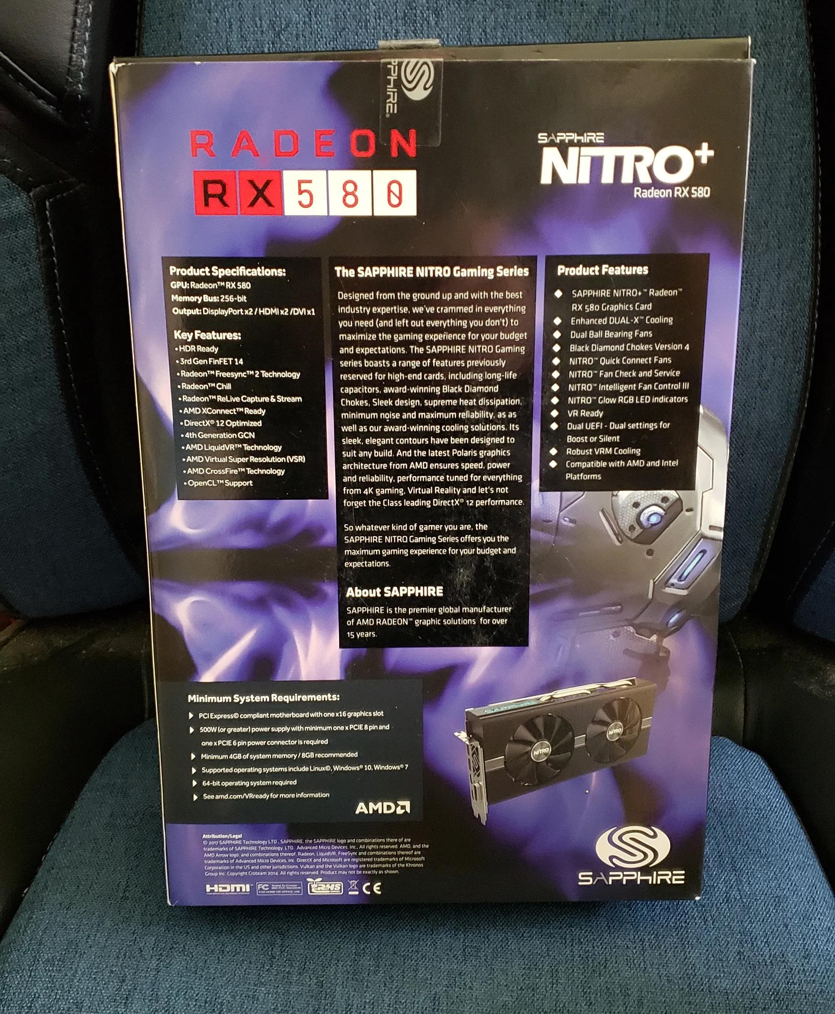 Sapphire Rx 580 Nitro+