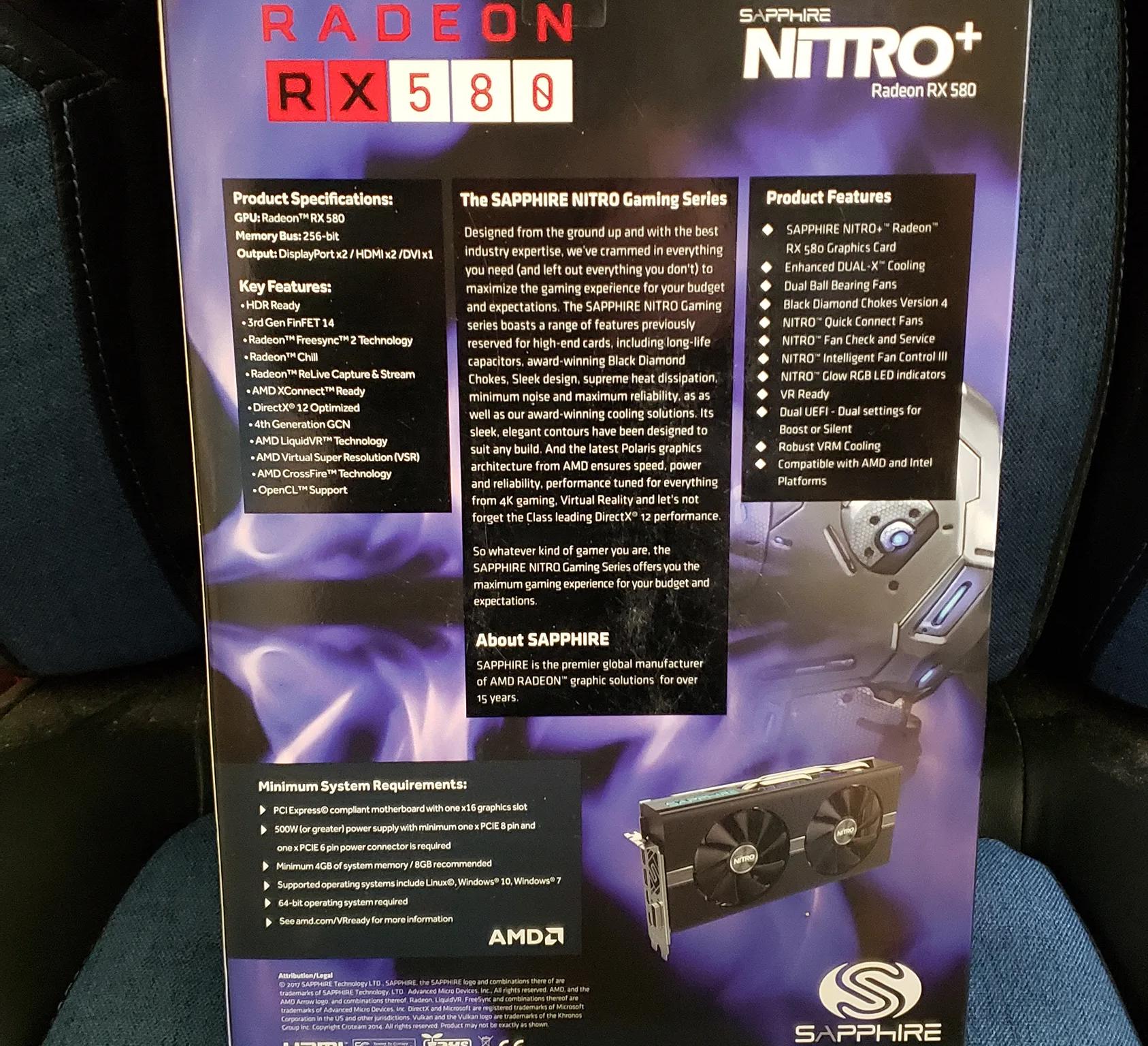 Sapphire Rx 580 Nitro+