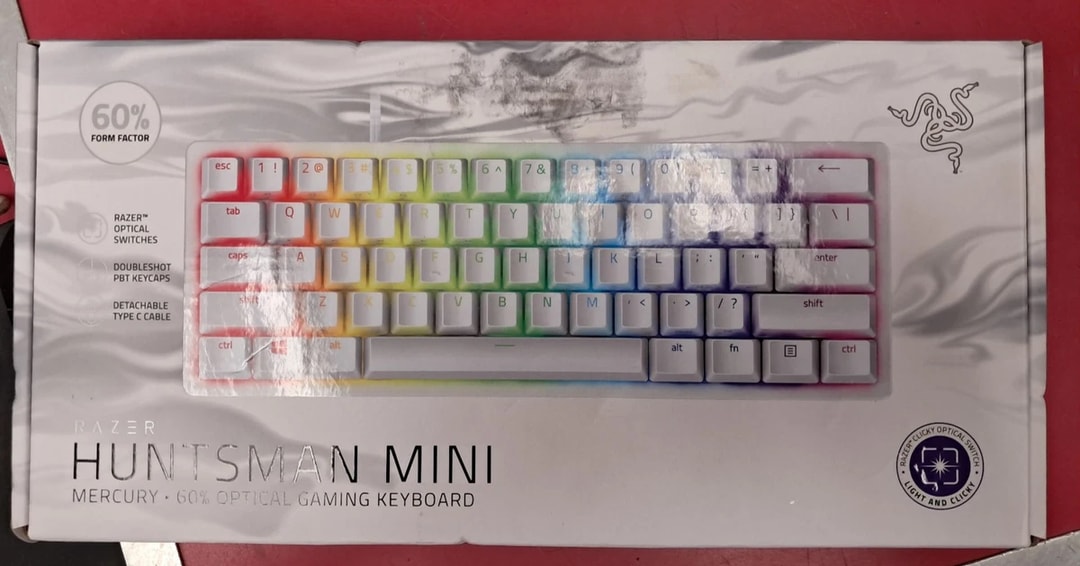 Razer Huntsman Mini White Mercury Edition | Jawa