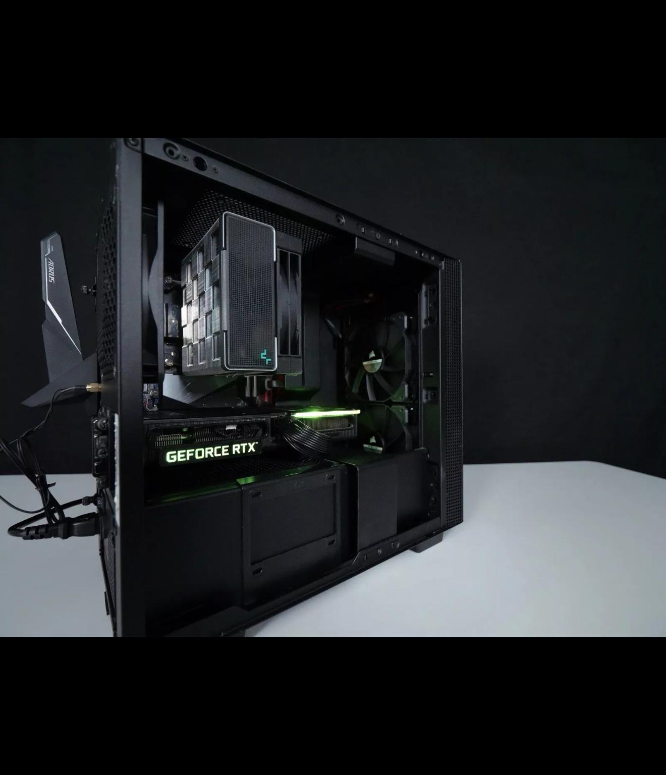 Clean Black 1080-1440p Gaming/Streaming PC!