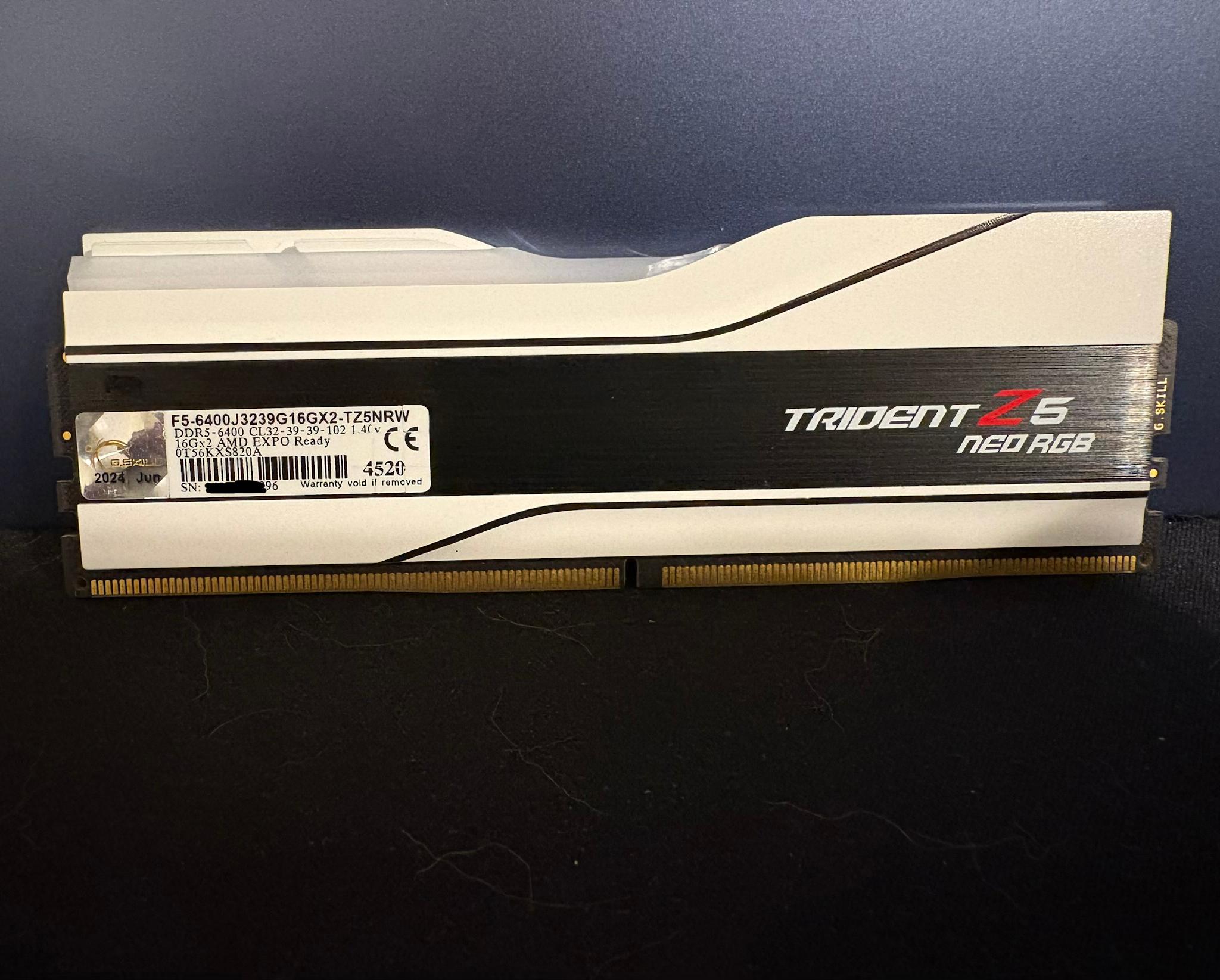 G.Skill Trident Z5 Neo RGB 32gb 6400mhz Ram (2x16gb)