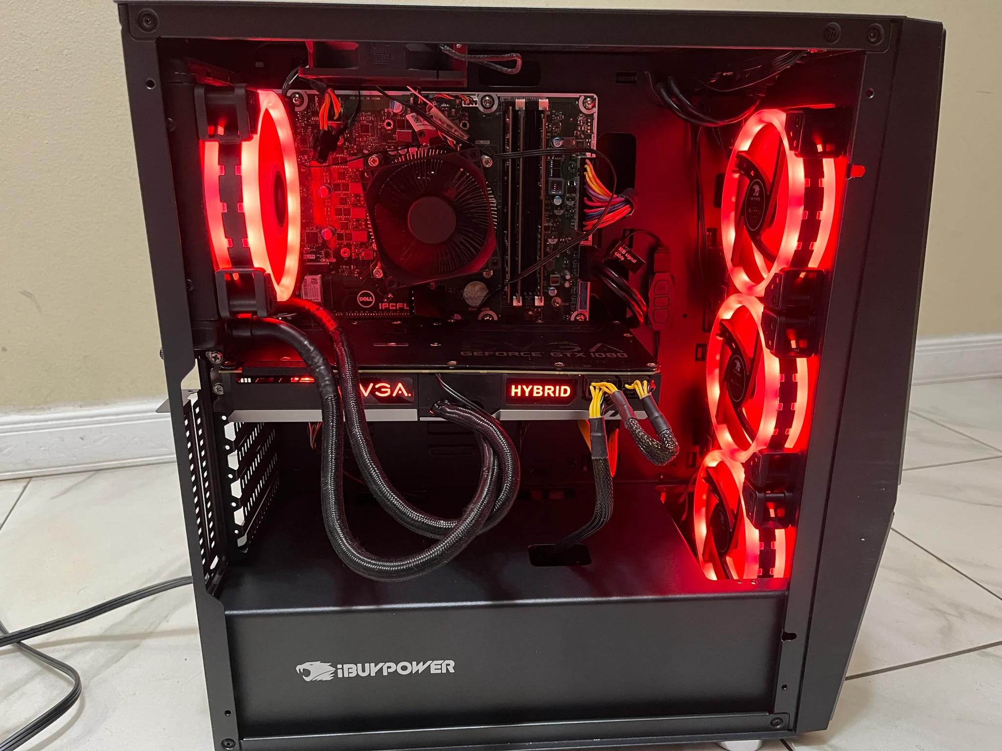 🟠🔥NVIDIA GTX 1080, Intel i7-8700, 16GB RAM, 1.6 TB Storage, High Performance Gaming PC w/ RGB Remote