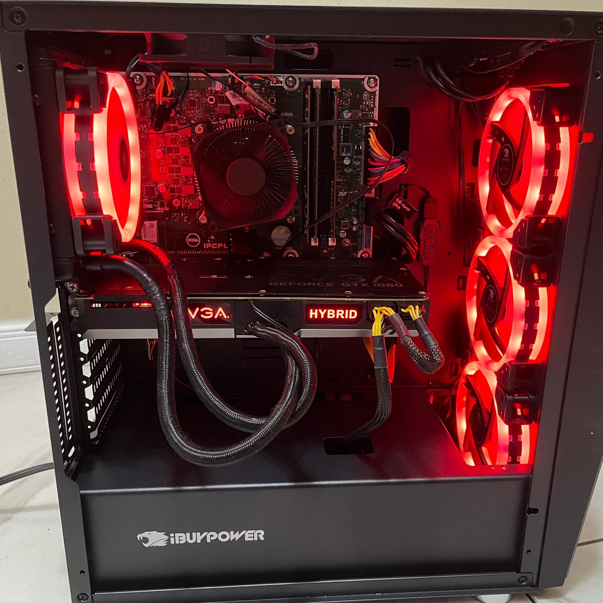 🟠🔥NVIDIA GTX 1080, Intel i7-8700, 16GB RAM, 1.6 TB Storage, High Performance Gaming PC w/ RGB Remote