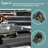 3X 8 Pin 16AWG PCIE 5.0 12VHPWR 600W 90 Degree Right Angle 16 Pin 12+4Pin Supply Adapter