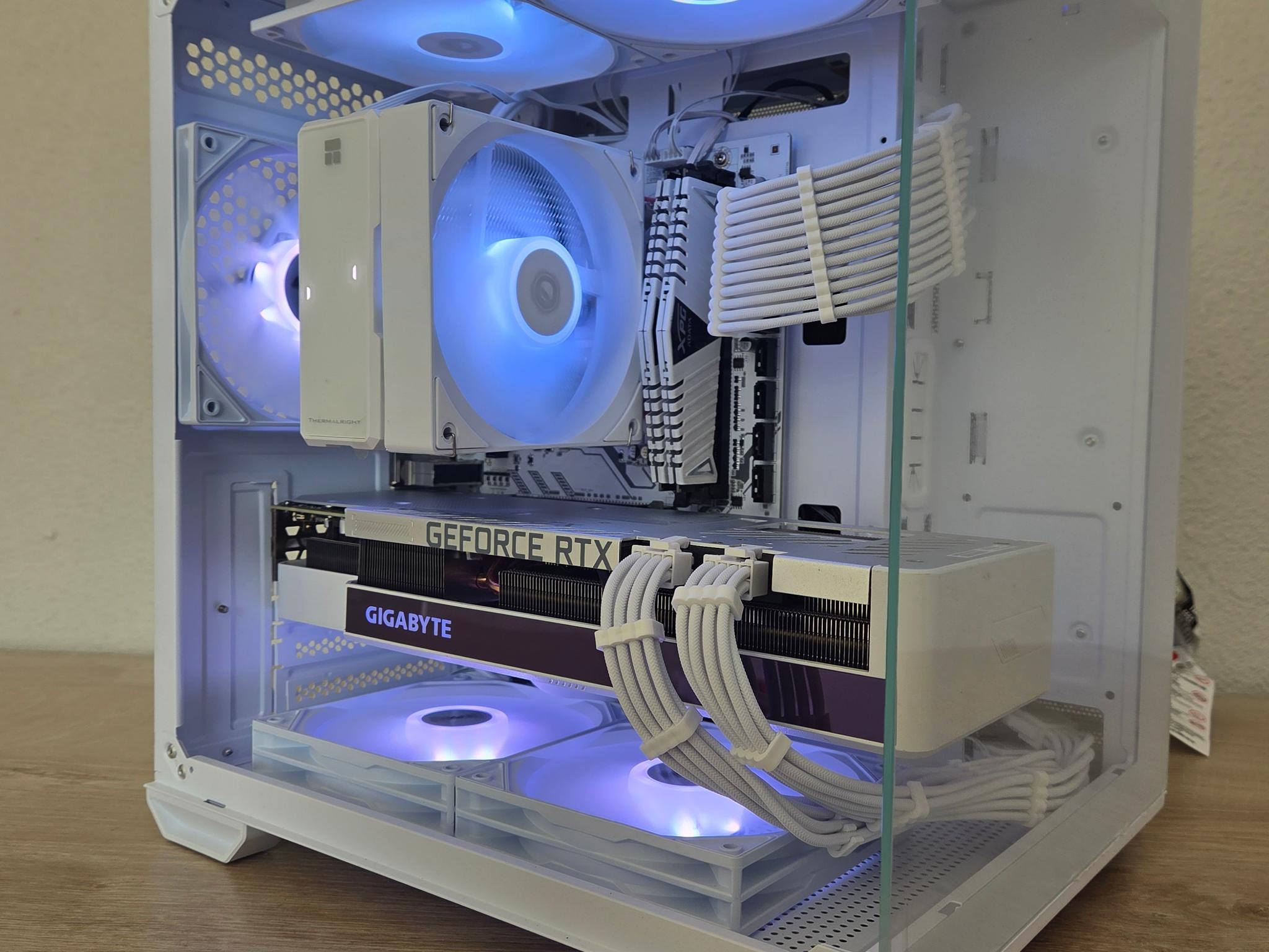 ❄️🤍 Frost vision Pro | RTX 3070 Ti Vision OC | Ryzen 5 5500 | LCD Display Cooler  🤍❄️