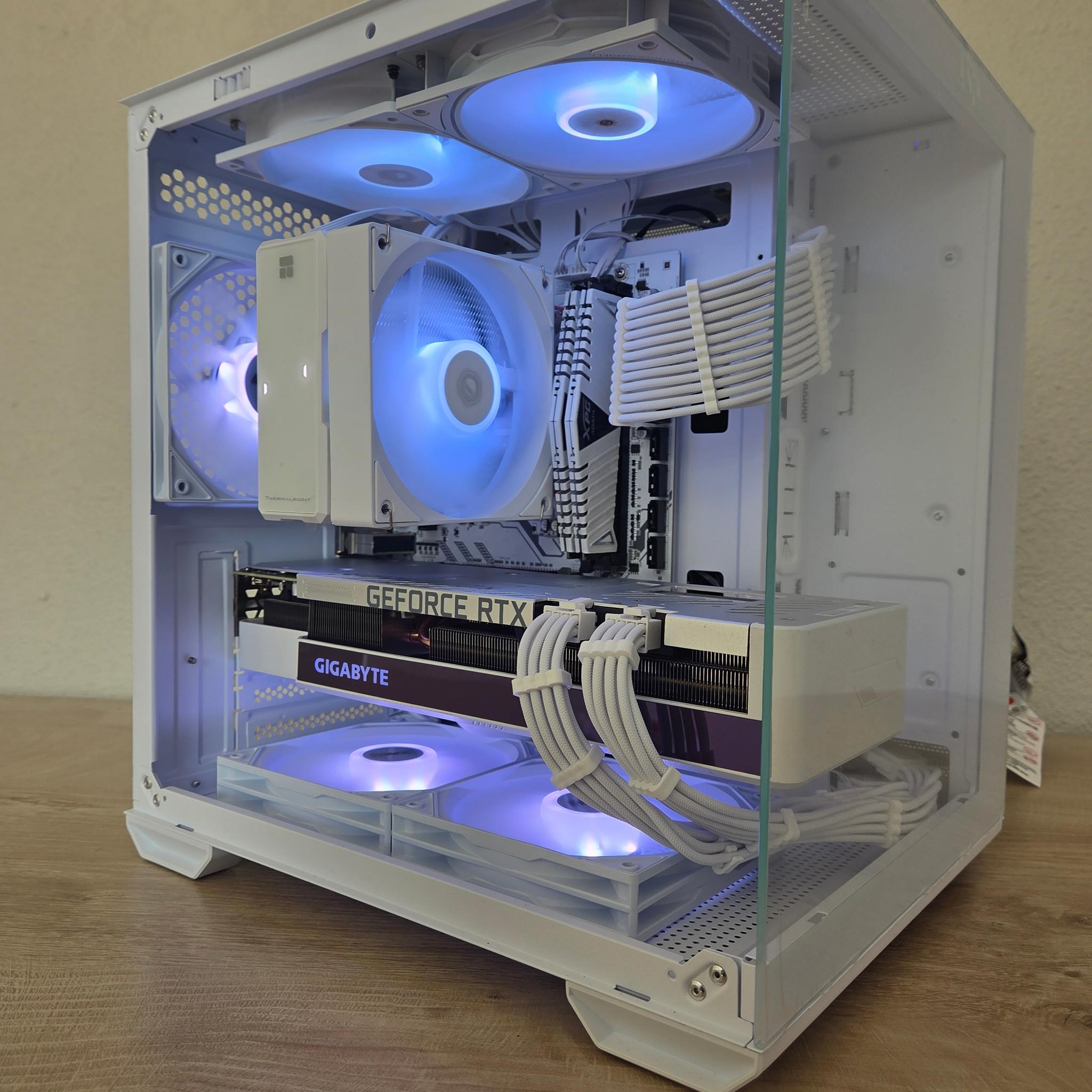 ❄️🤍 Frost vision Pro | RTX 3070 Ti Vision OC | Ryzen 5 5500 | LCD Display Cooler  🤍❄️