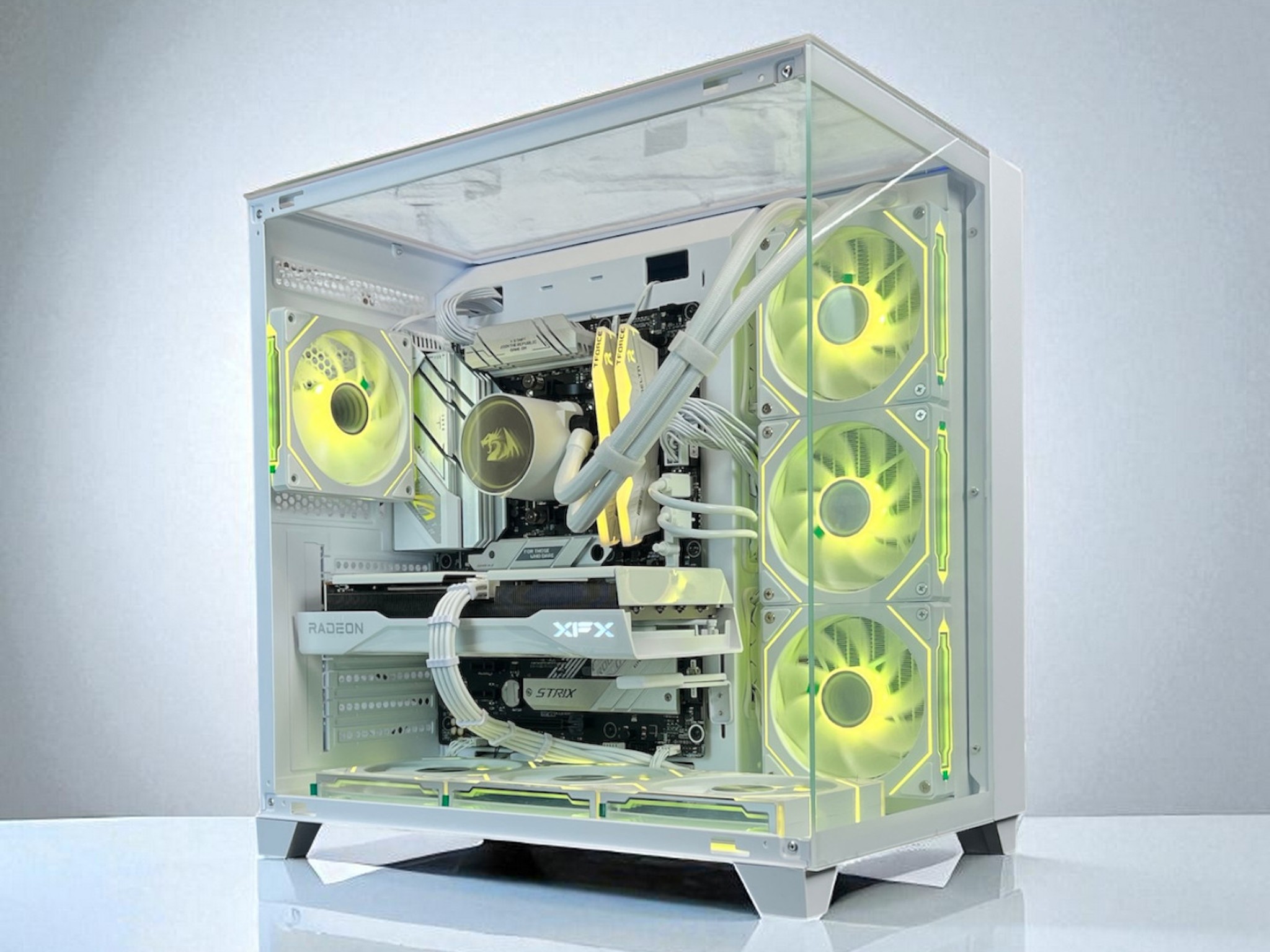 Liquid Cooled AMD RX 9060 XT 16GB Ryzen 5 8400F 16GB DDR5 1 TB M.2 Gaming PC