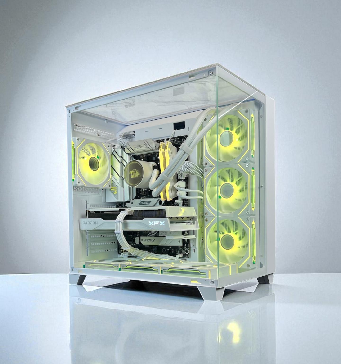 Liquid Cooled AMD RX 9060 XT 16GB Ryzen 5 8400F 16GB DDR5 1 TB M.2 Gaming PC