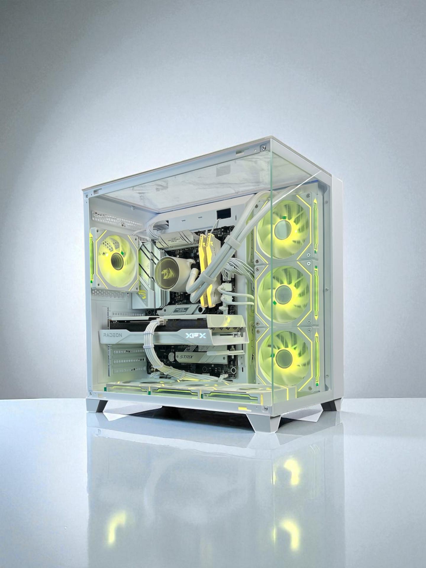 Liquid Cooled AMD RX 9060 XT 16GB Ryzen 5 8400F 16GB DDR5 1 TB M.2 Gaming PC