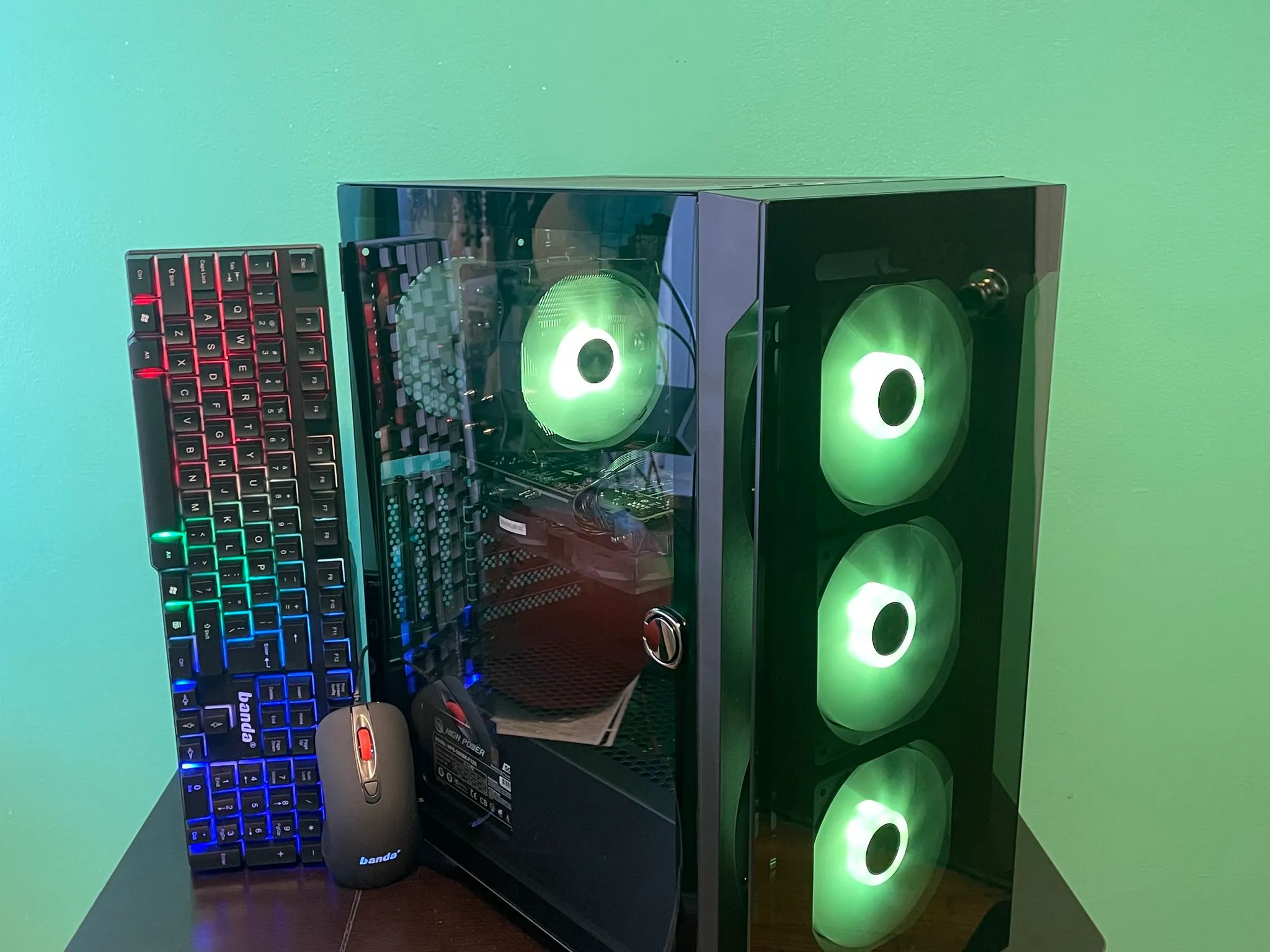 RGB Glass Gaming PC | Intel i5 / Amd RX470 / 8GB / 1.1TB Win 10 Pro WiFi