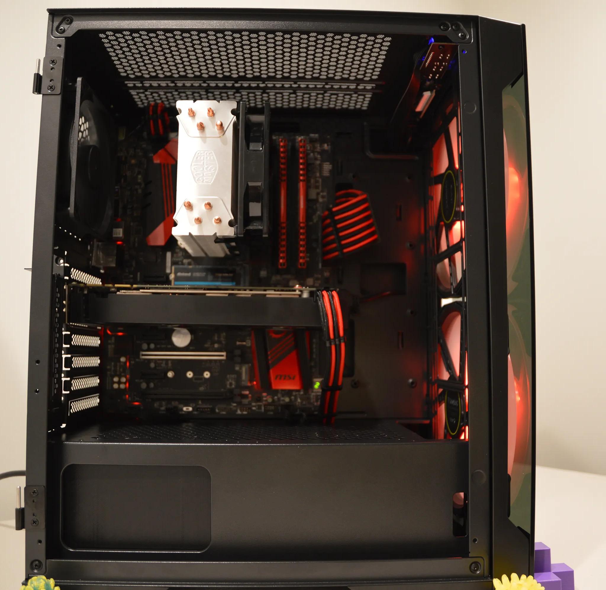 ⚫️🔴 Midnight Cherry 🔴⚫️ | Intel i5-6600K | NVIDIA GTX 1070 8GB | 16GB RAM | 256GB SSD + 1TB HDD |