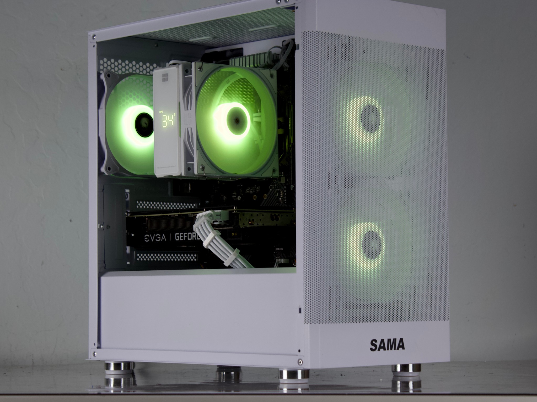 🤍🩵 RTX 3060/ Ryzen 5500 / 16GB / 1TB Gaming PC 🩵🤍- ARGB, WiFi, BlueTooth