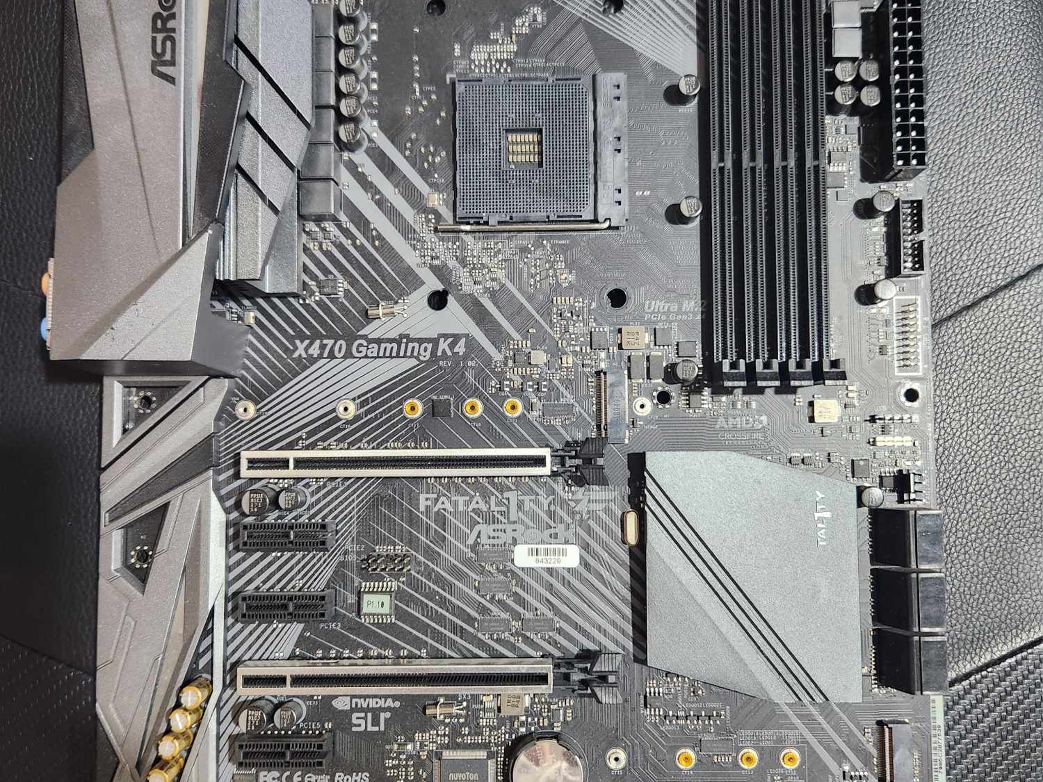 ASRock Fatal1ty X470 Gaming K4 Motherboard ATX AMD X470 AM4 DDR4 SATA3 HDMI RJ45
