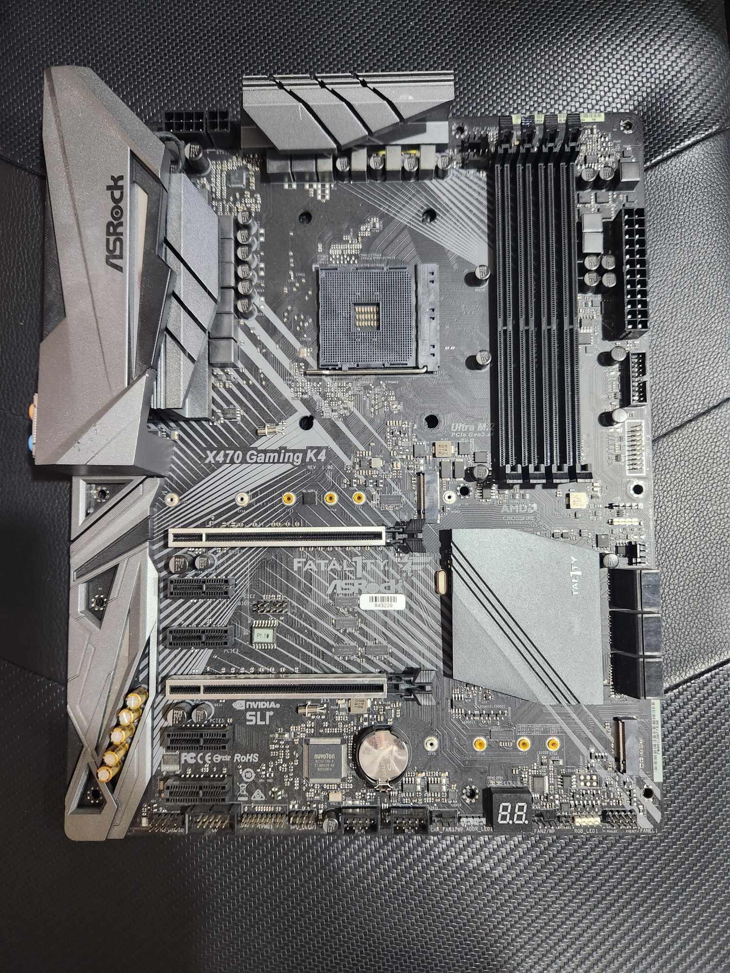 ASRock Fatal1ty X470 Gaming K4 Motherboard ATX AMD X470 AM4 DDR4 SATA3 HDMI RJ45