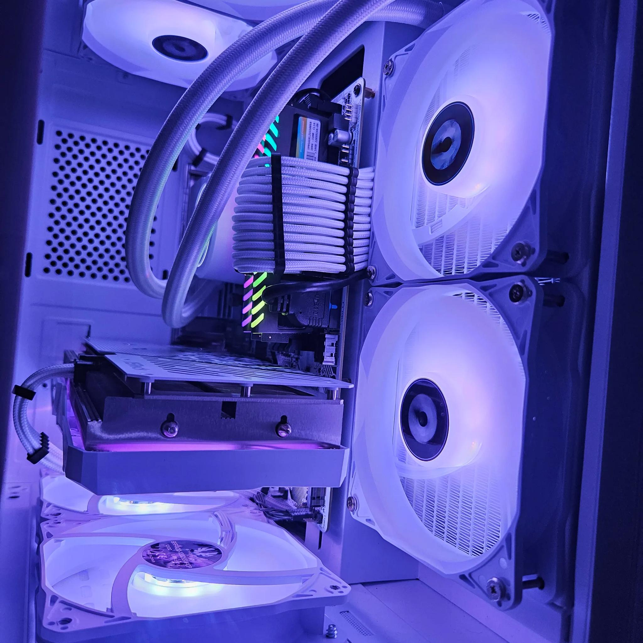 Spooky Season deal! Arctic Beast Liquid cooled RIG Ryzen 7 5700X / 32GB RAM/ 2TB SSD/ RX 6650 XT