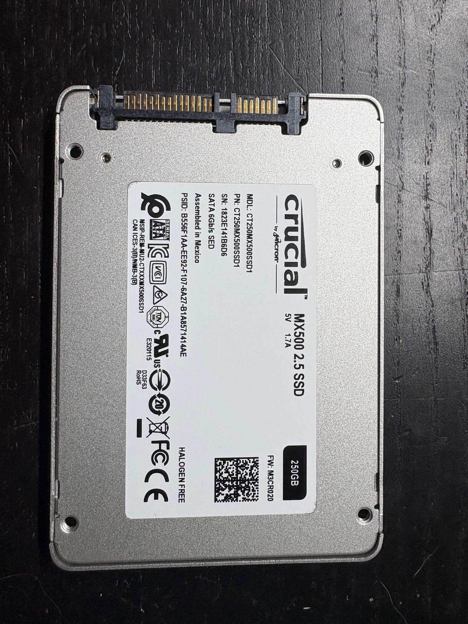 Crucial 250GB SSD