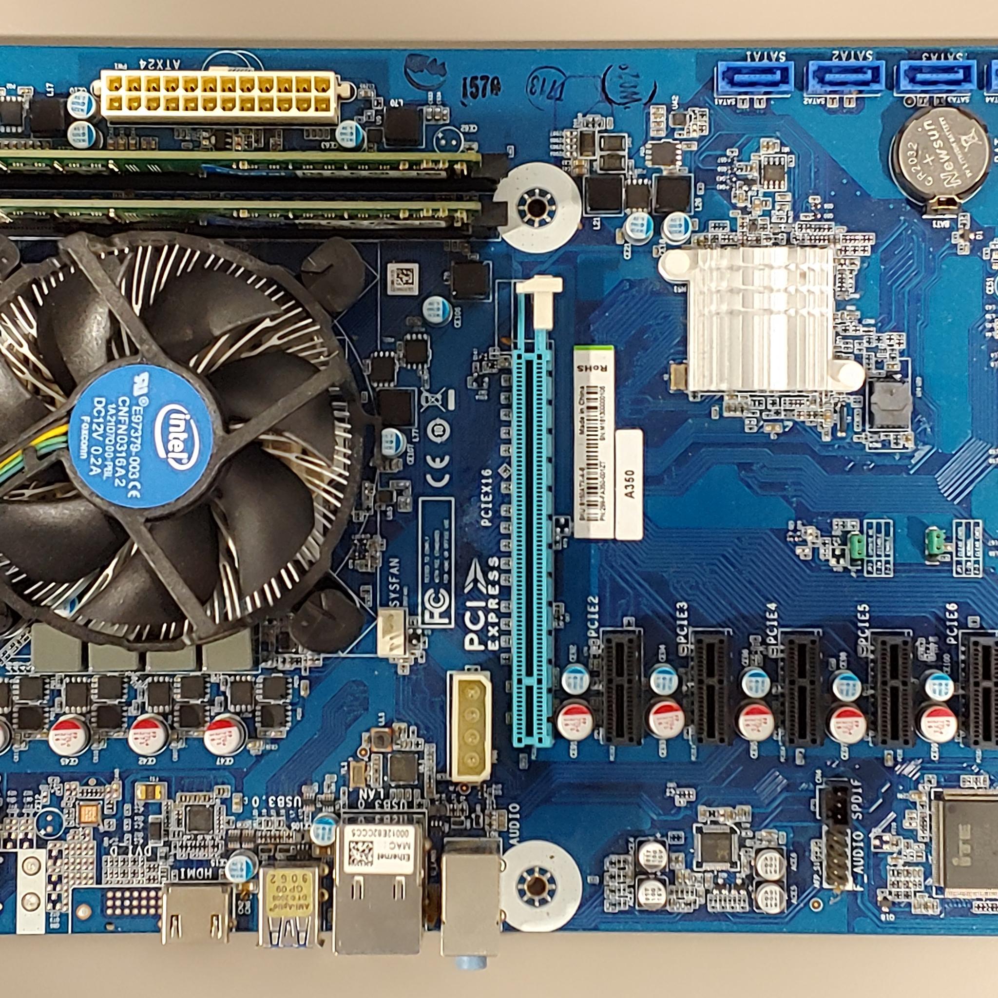 ZOTAC B150 Mining Motherboard + Celeron G3930 + 8GB DDR4 – Tested Working w/ Box