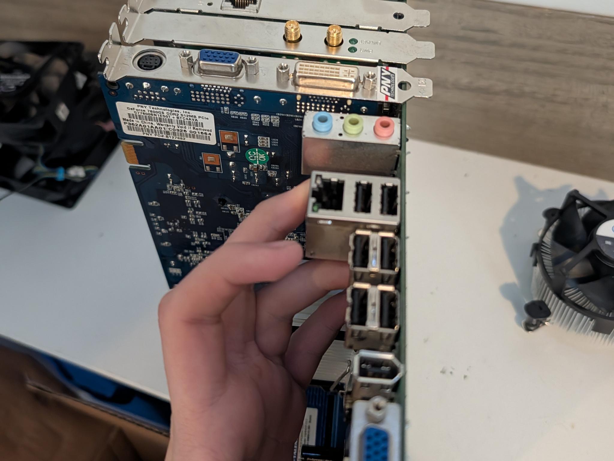CPU GPU RAM Motherboard, Cooler, Expansion card and Fan combo