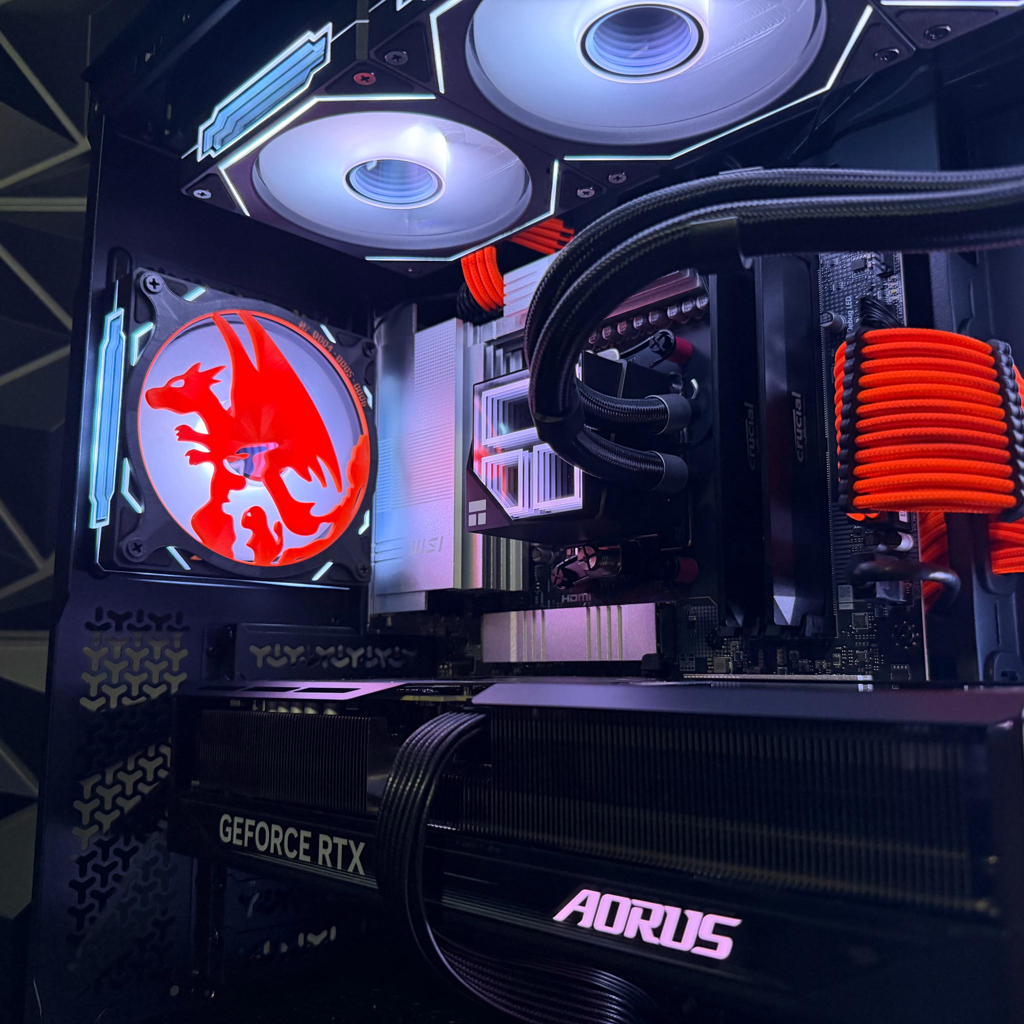 🔥🧡 PRIZM ZARD🧡🔥  Ryzen 9 7900X| RTX 5070| 32 GB DDR5| 2.5 TB NVMe| 850W PSU