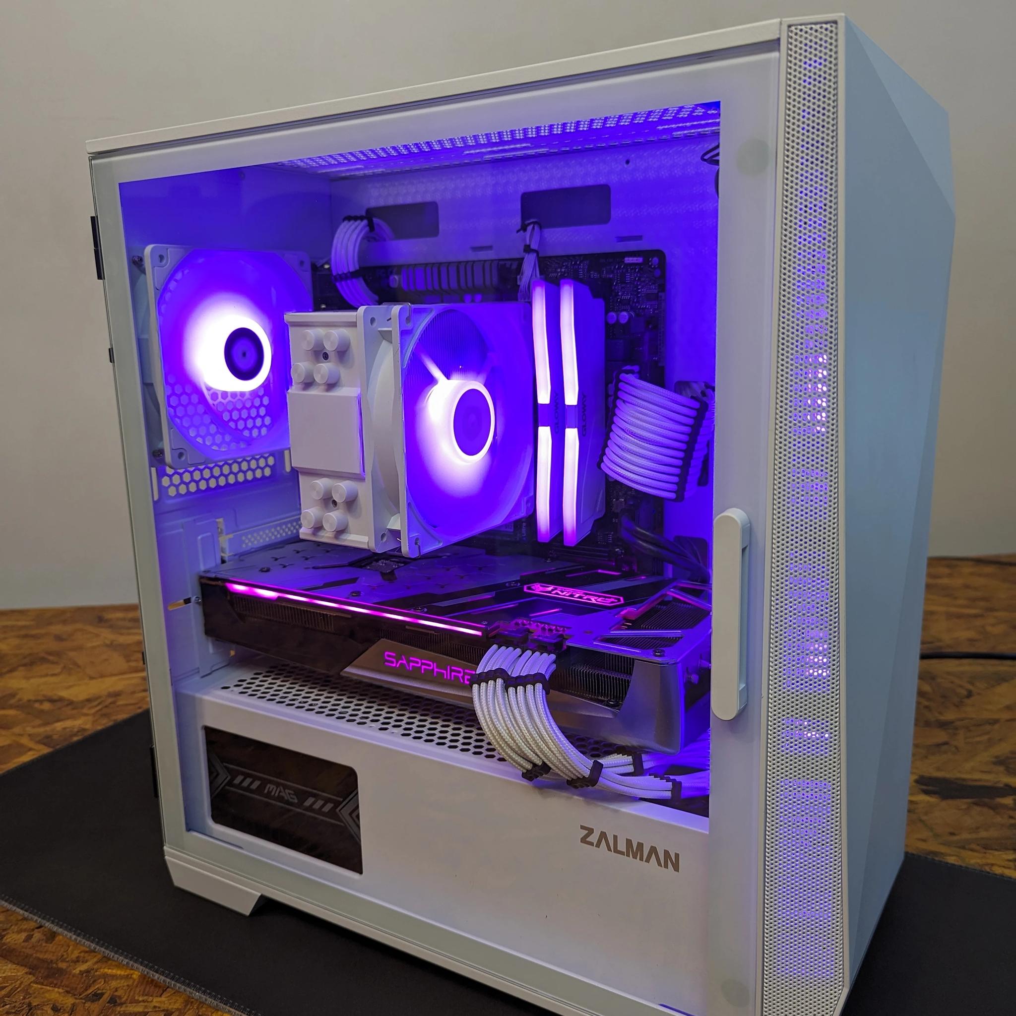 White RGB Mid-Range Gaming PC - Rx 5700xt, Ryzen 5 2600x, Micro ATX
