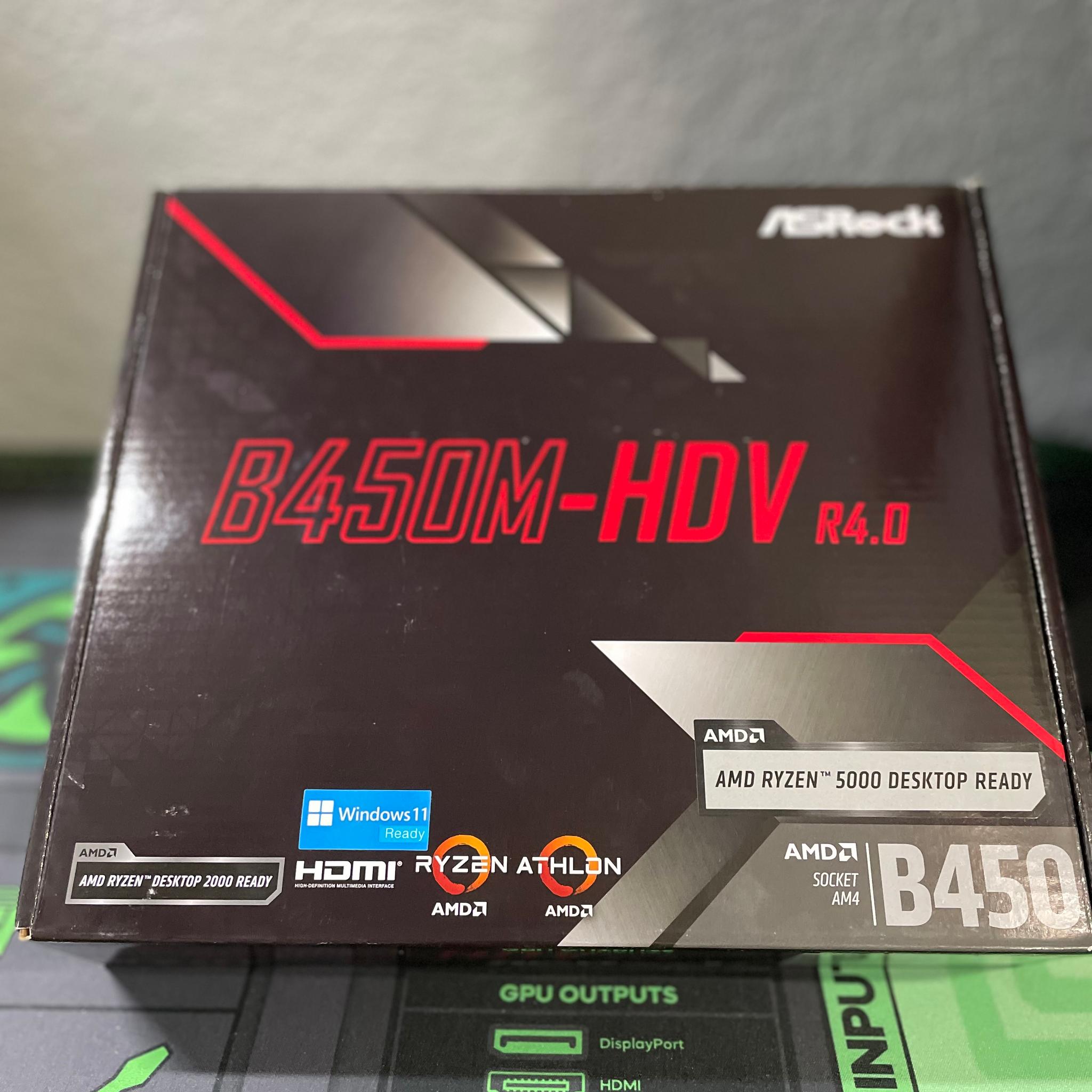 AMD Ryzen 5 4500 + ASRock B450M-HDV R4.0 CPU & Motherboard Combo (BIOS Updated!)