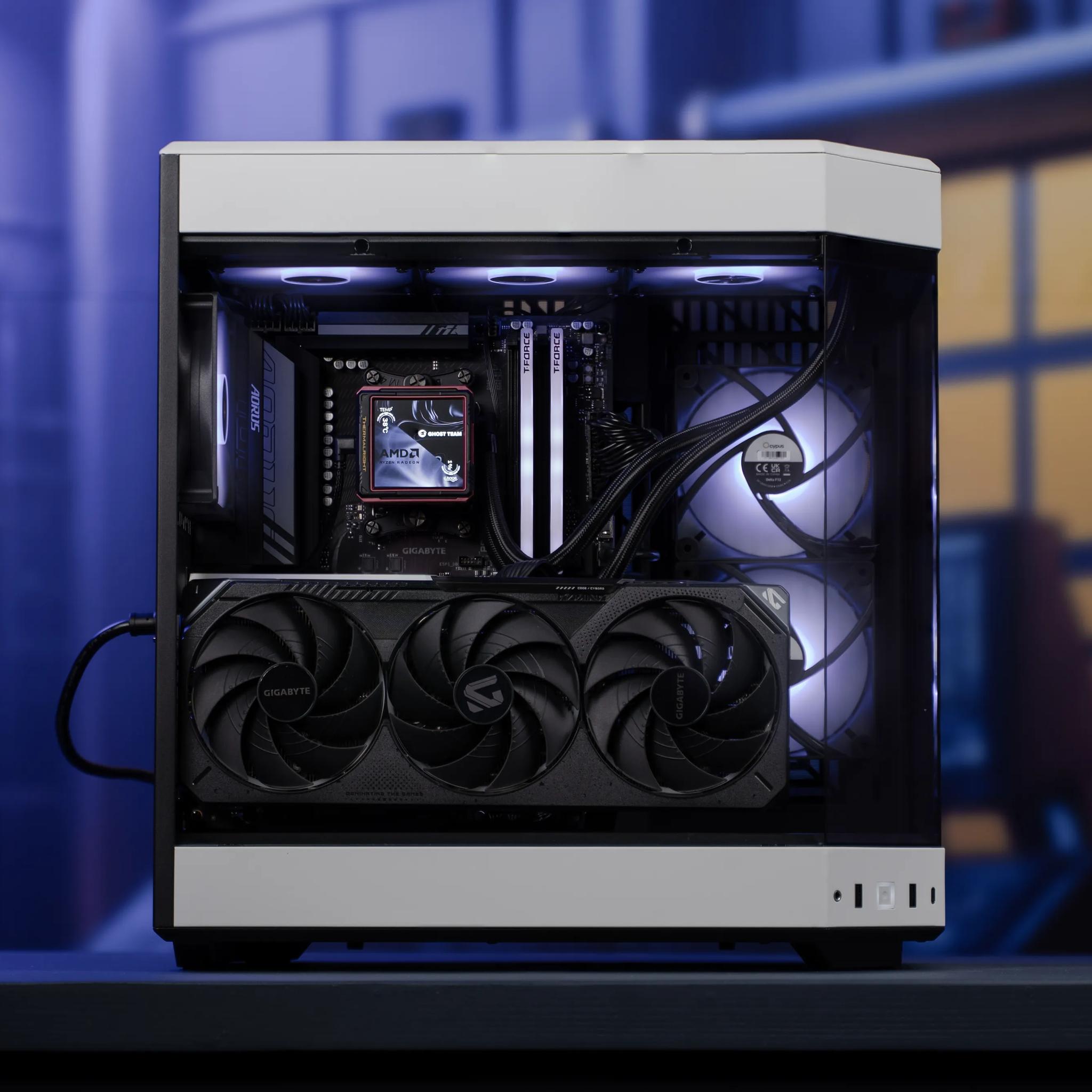 “Optimo” RTX 5080 Ryzen 7 9800X3D 32GB 2TB Windows 11 Workstation Gaming PC