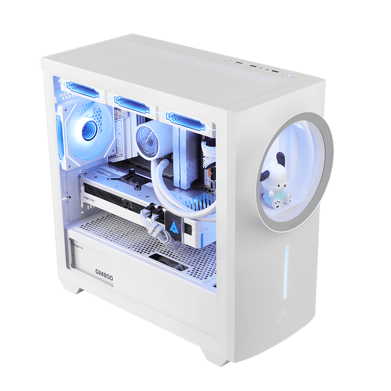 Segotep Nexus 1 Mid-Tower MATX/ITX Case  + Free HB-12 ARGB Fan & Blind Box Gift