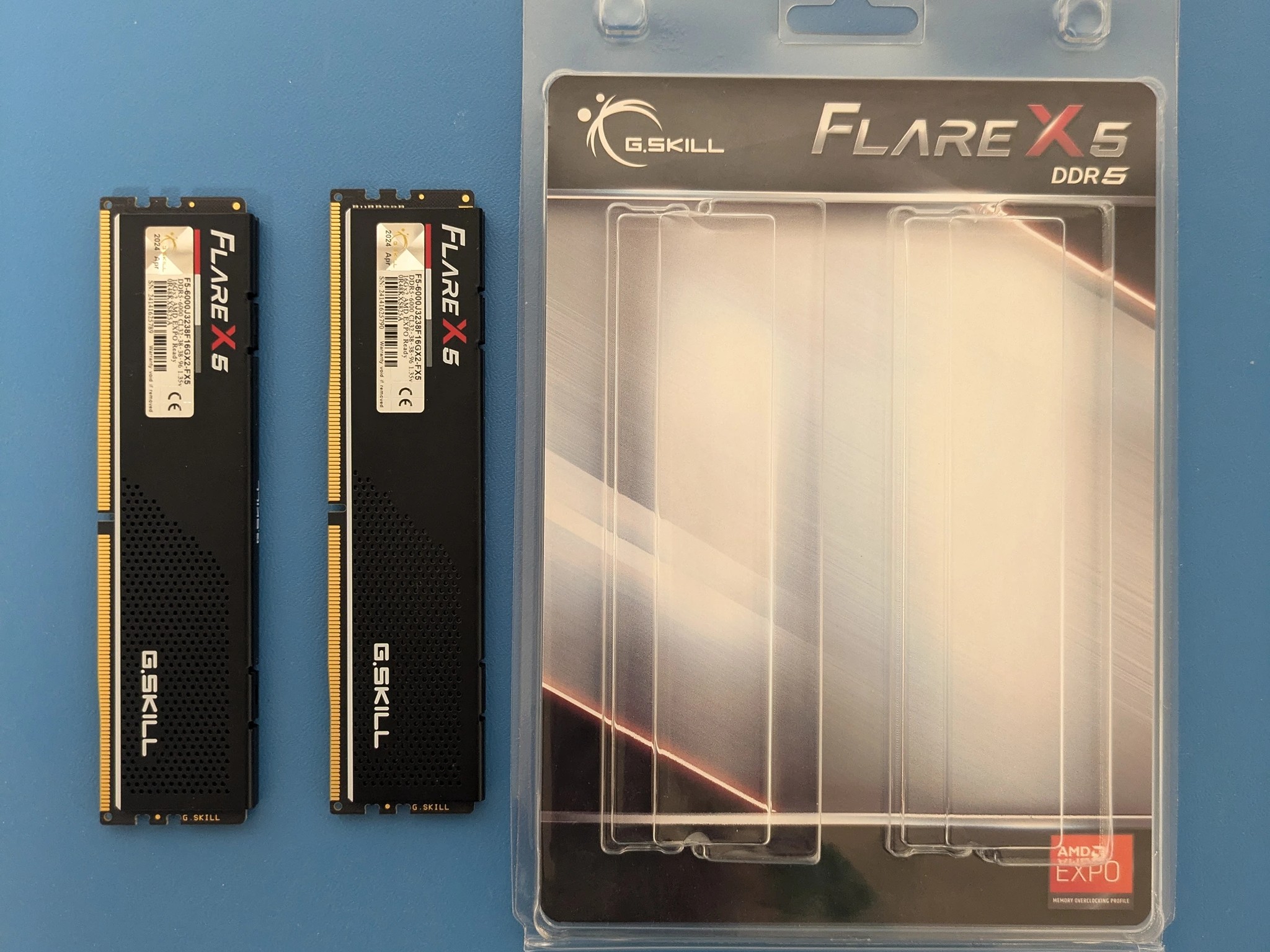 G.Skill Flare X5 32GB (16GB x2) DDR5-6000 CL32-38-38-96 1.35V