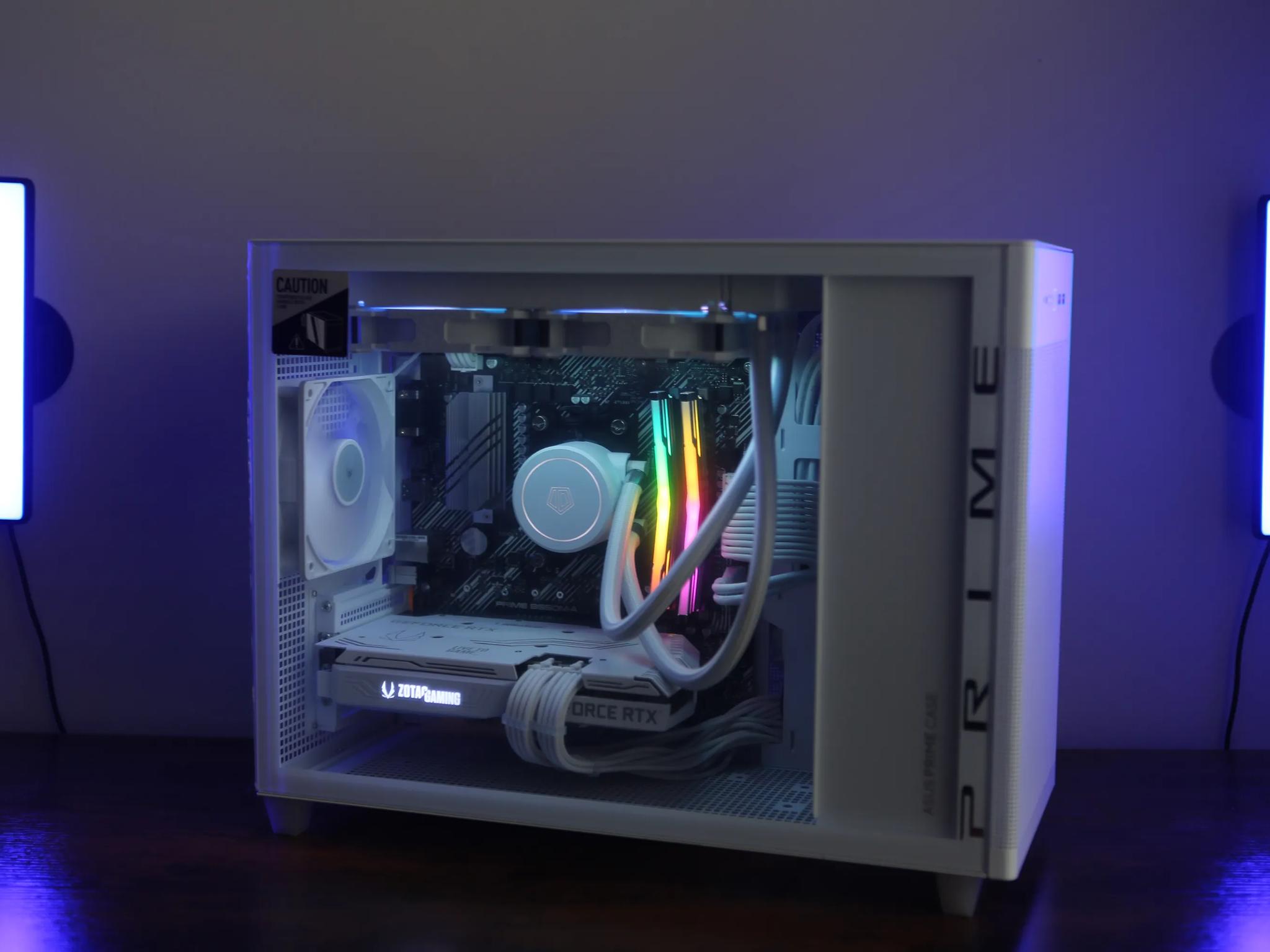 ALL-WHITE 5600X3D & ZOTAC 3060 Ti CUSTOM GAMING PC! PARTS ALL NEW/OPEN BOX