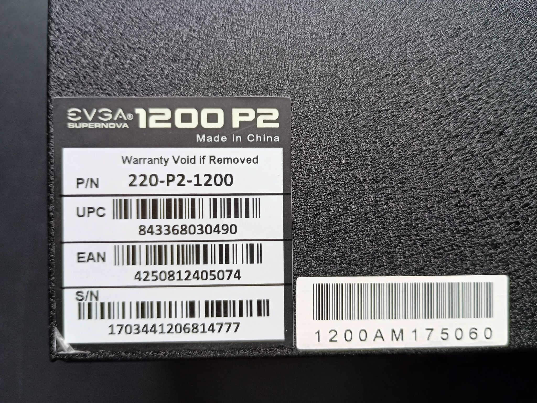 EVGA 1200P2 SuperNova modular 1200w Platinum PSU