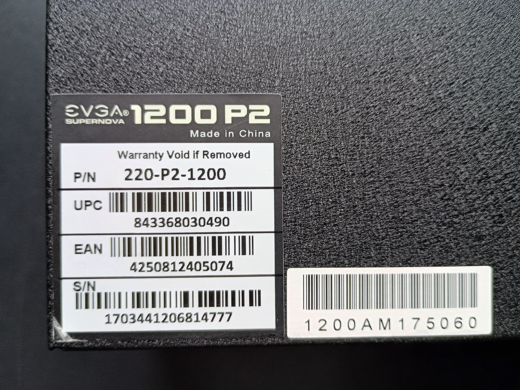 EVGA 1200P2 SuperNova modular 1200w Platinum PSU