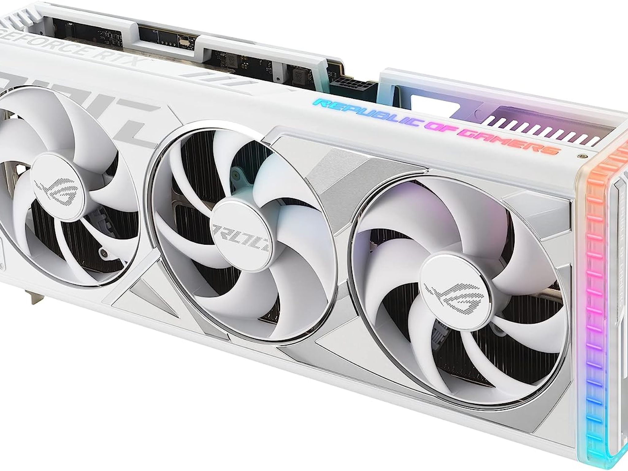 ASUS ROG Strix GeForce RTX 4080 OC 16GB GDDR6X White Gaming Video Graphics Card