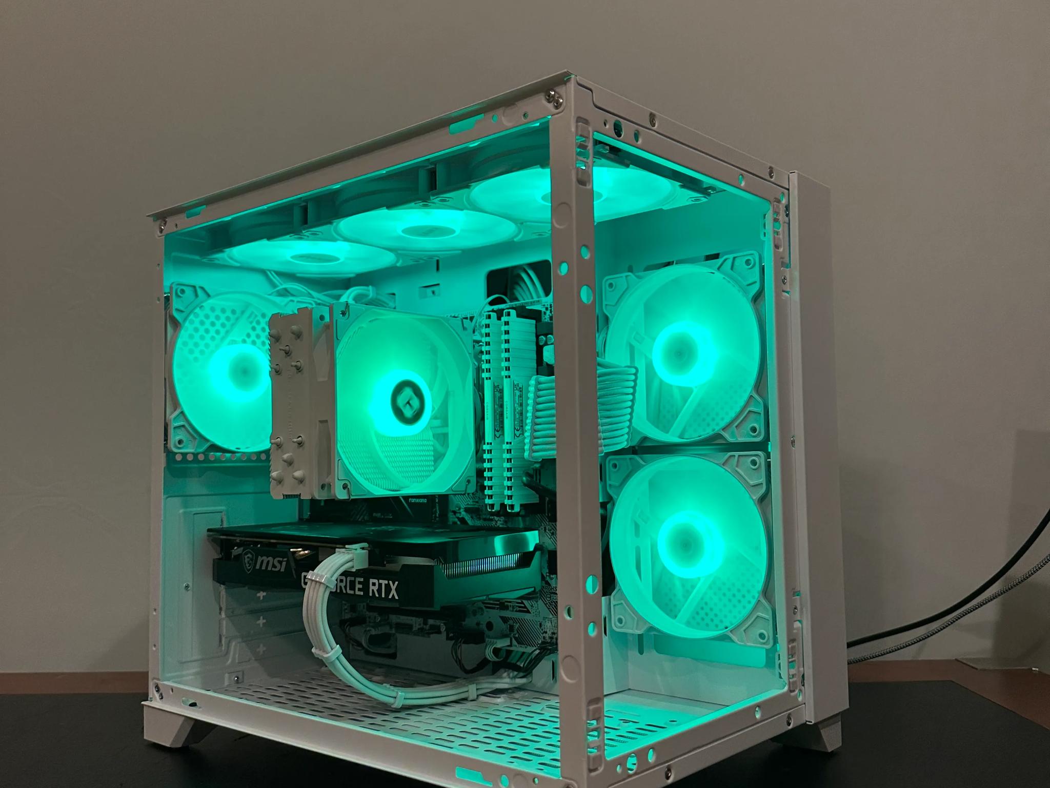 🤍 Price to Performance PC | RTX 3060 Ti | Ryzen 5 5600X | White Aesthetic | Full ARGB Control🤍