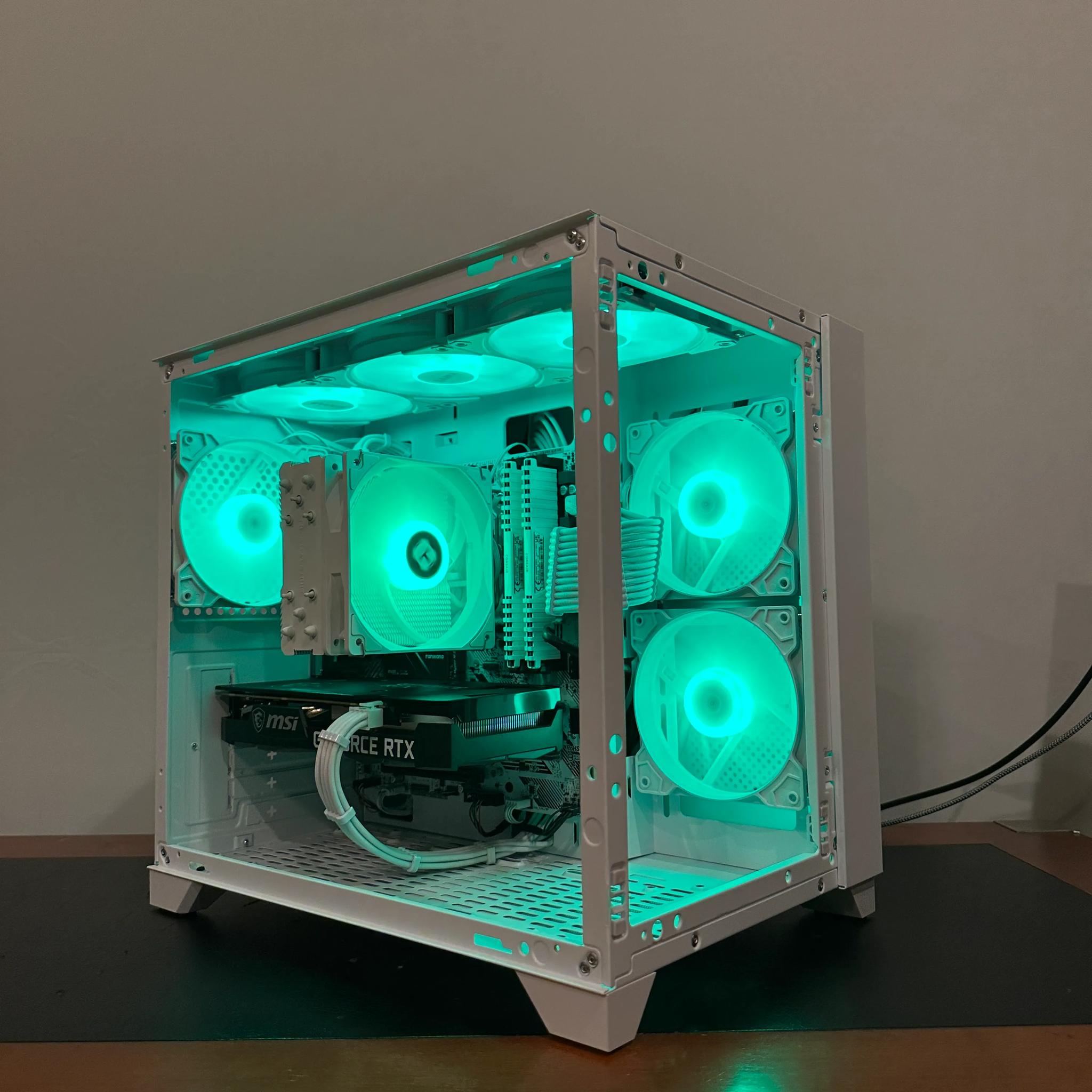 🤍 Price to Performance PC | RTX 3060 Ti | Ryzen 5 5600X | White Aesthetic | Full ARGB Control🤍