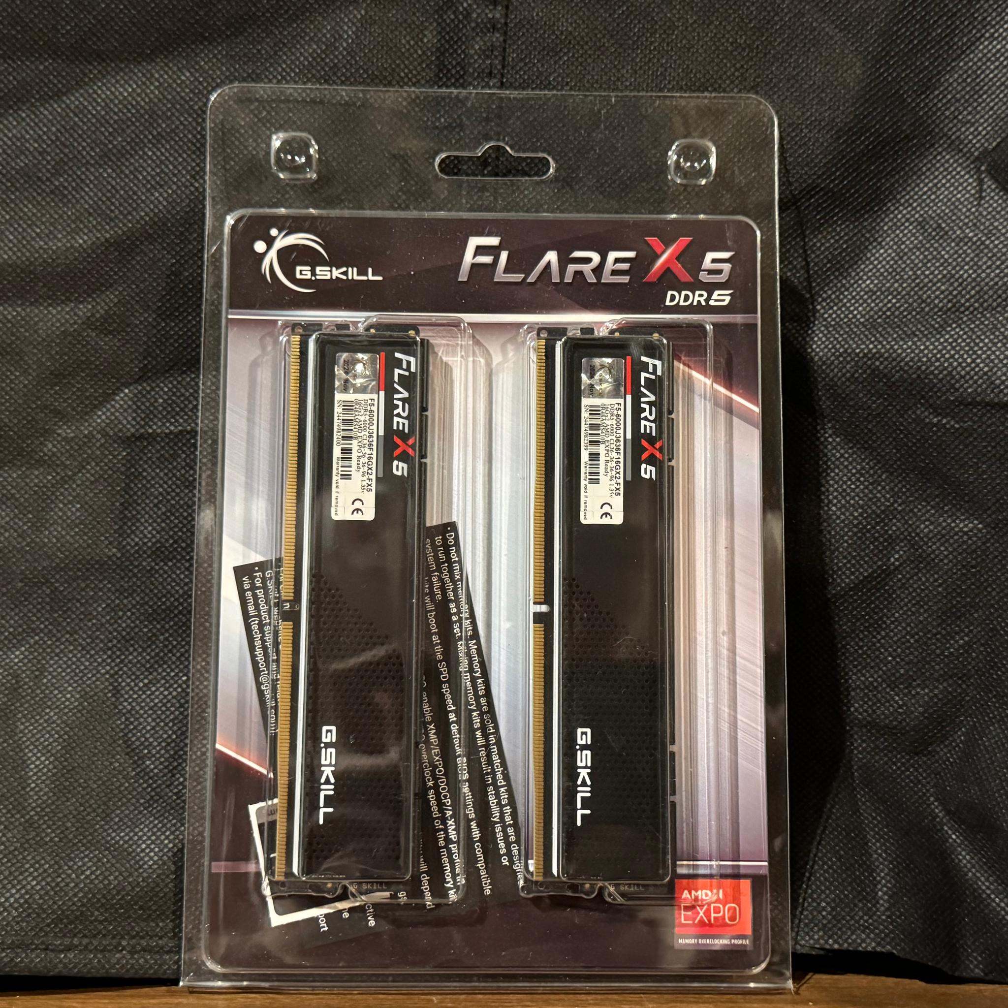 *BRAND NEW* G. Skill 32GB Desktop Memory Kit 16GB x 2, DDR5-6000