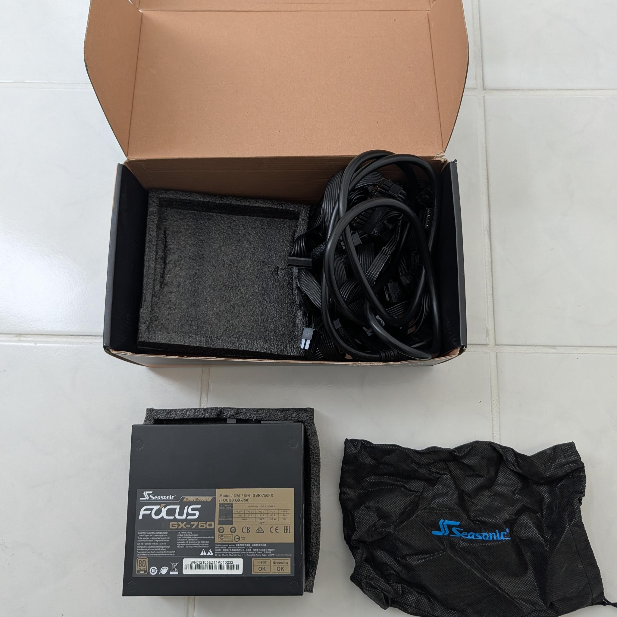 SeaSonic FOCUS GX-750 Watt Gold Power Supply